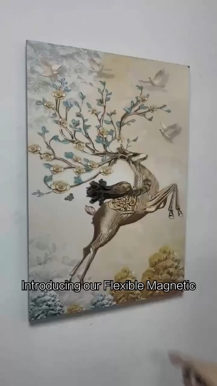 Self-Adhesive Strong Flexible Soft Rubber Magnet Square Magnetic Sheet for Photo Wall Mounting Sublimation Roll Disc Bending 1