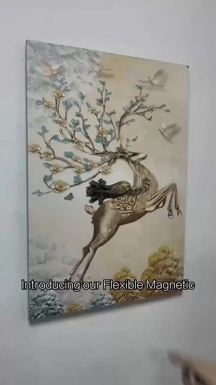 Selbstklebender, starker, flexibler Weichgummimagnet, quadratische Magnetfolie für die Fotowandmontage, Sublimationsrollen-Scheibenbiegung 1