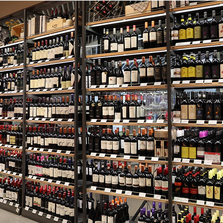 xinde supermarket wine shelf 1