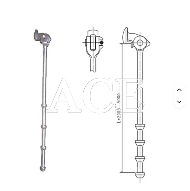 GL Certified Vertical Lashing Parts Shipping Container Lashing Rod 1