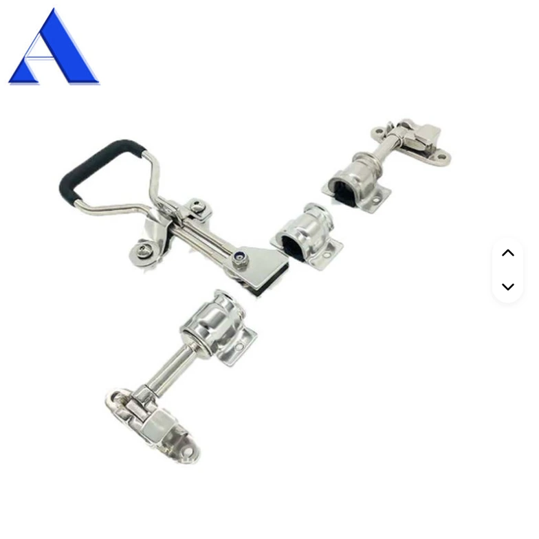 High Quality 304 Stainless Steel Truck Body Parts Full Set of 22mm Pipe Polished Truck Container Door Locks 1