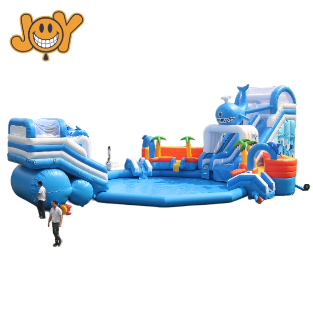 Inflatable Land Water Park - Swimming Pool With Water Slide 1