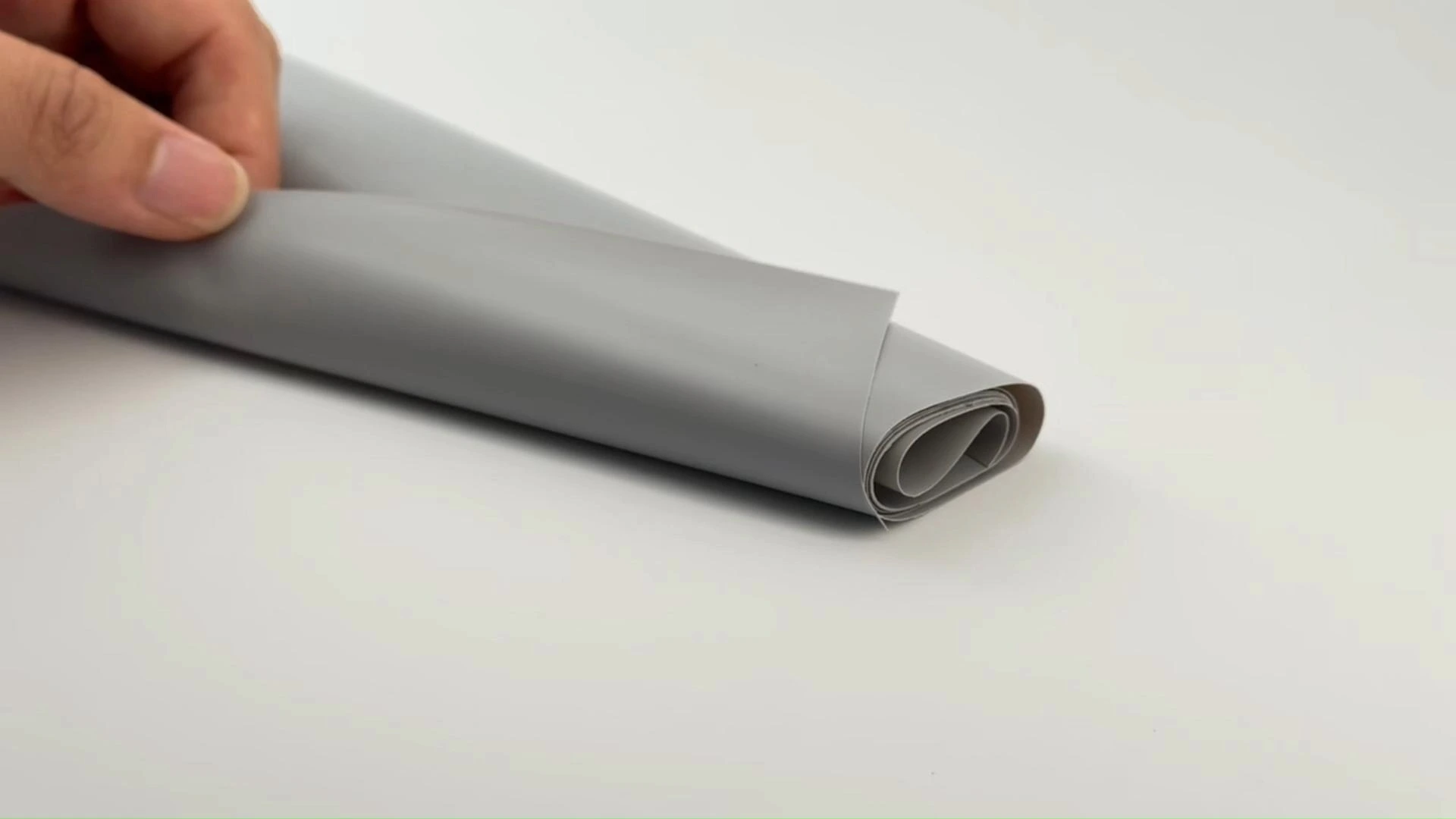 Durable Embossed Gray Soft PVC Sheet For Furniture 1