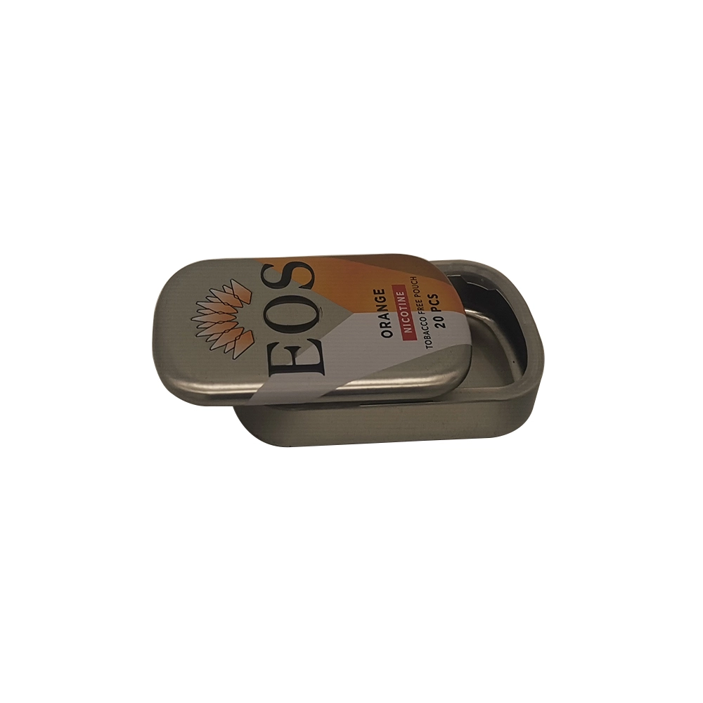 Sliding Nicotine Tins Box for Tobacco Free Pouch Packaging mint candy tin cans 1