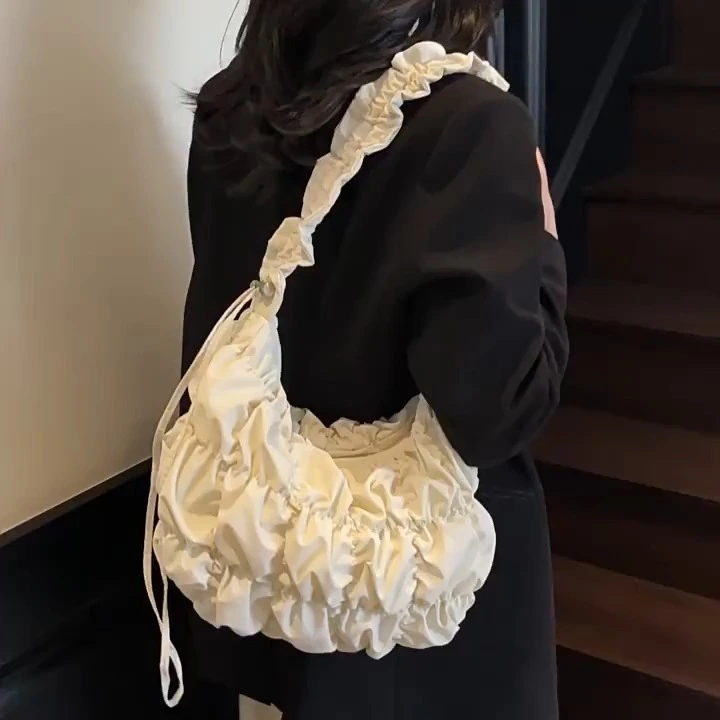 New Pleated Cloud Bag, Large-capacity Versatile Crossbody Bag, Lightweight and Fashionable Shoulder Bag 1