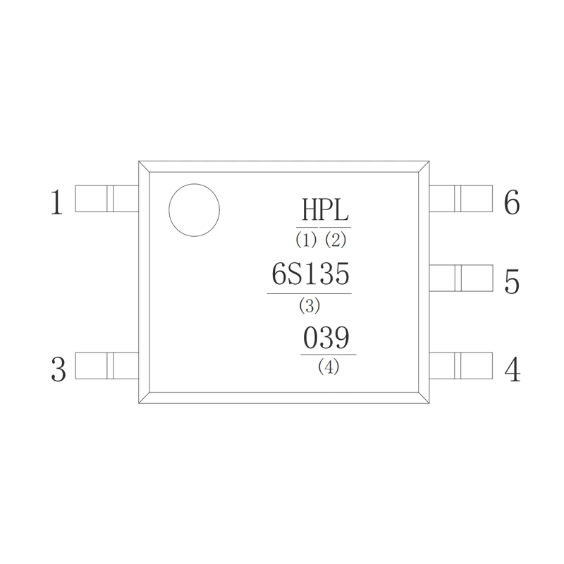 Opto-coupler High Speed Logic Gate Power Supply UL Certified HPL6S135 1