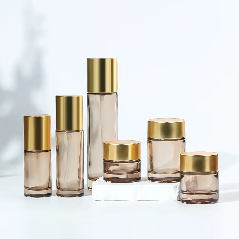 Customized high-end cosmetic glass bottles in China, empty cosmetic repackaging bottles 1