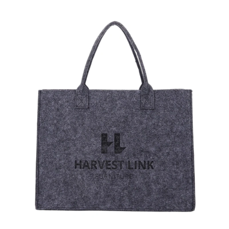 Nueva bolsa de fieltro LANKIN impresa a pedido, gran capacidad para regalo 1