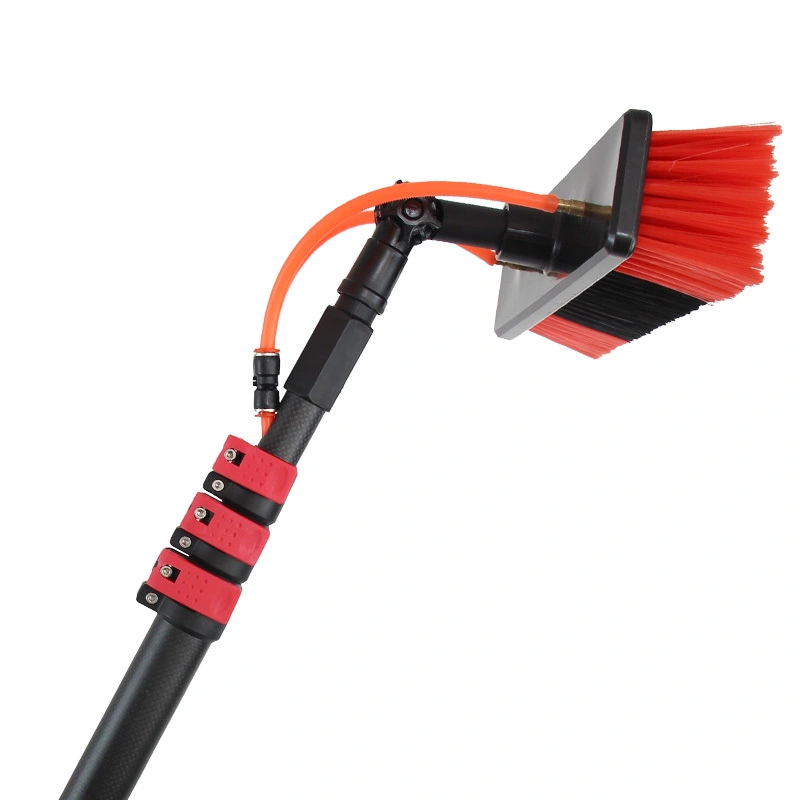 12-60FT high strength carbon fiber telescopic pole, water supply solar panel cleaning brush, telescopic window and solar cleaning pole, suitable for window glass, solar panel cleaning 1