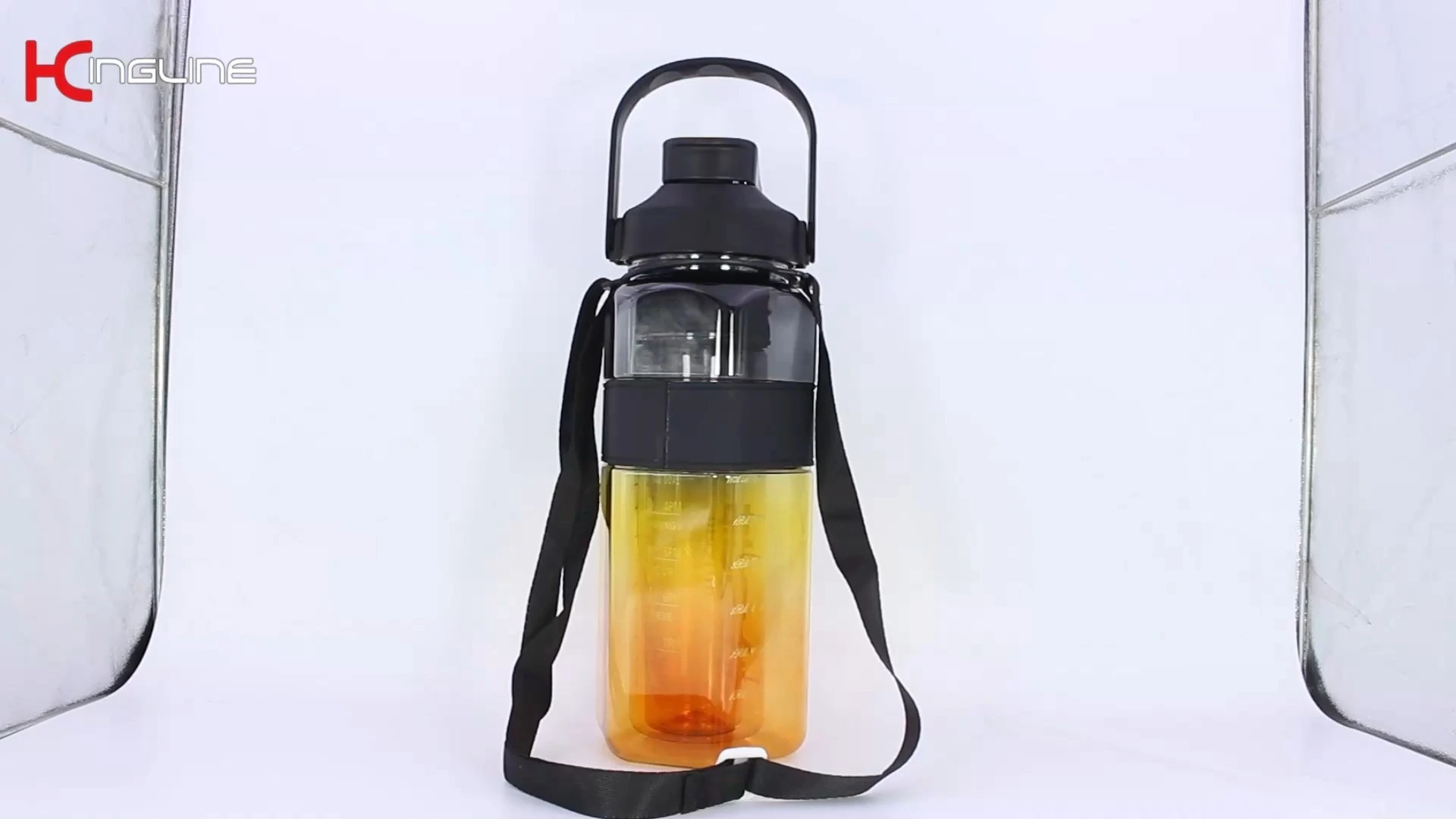 Hot selling 2000ml drinking water bottle with 2 ways drinking for hiking 1