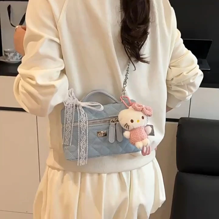 Denim Fabric Handbag, New Trendy and Simple Handbag, Stylish and Versatile Crossbody Bag 1