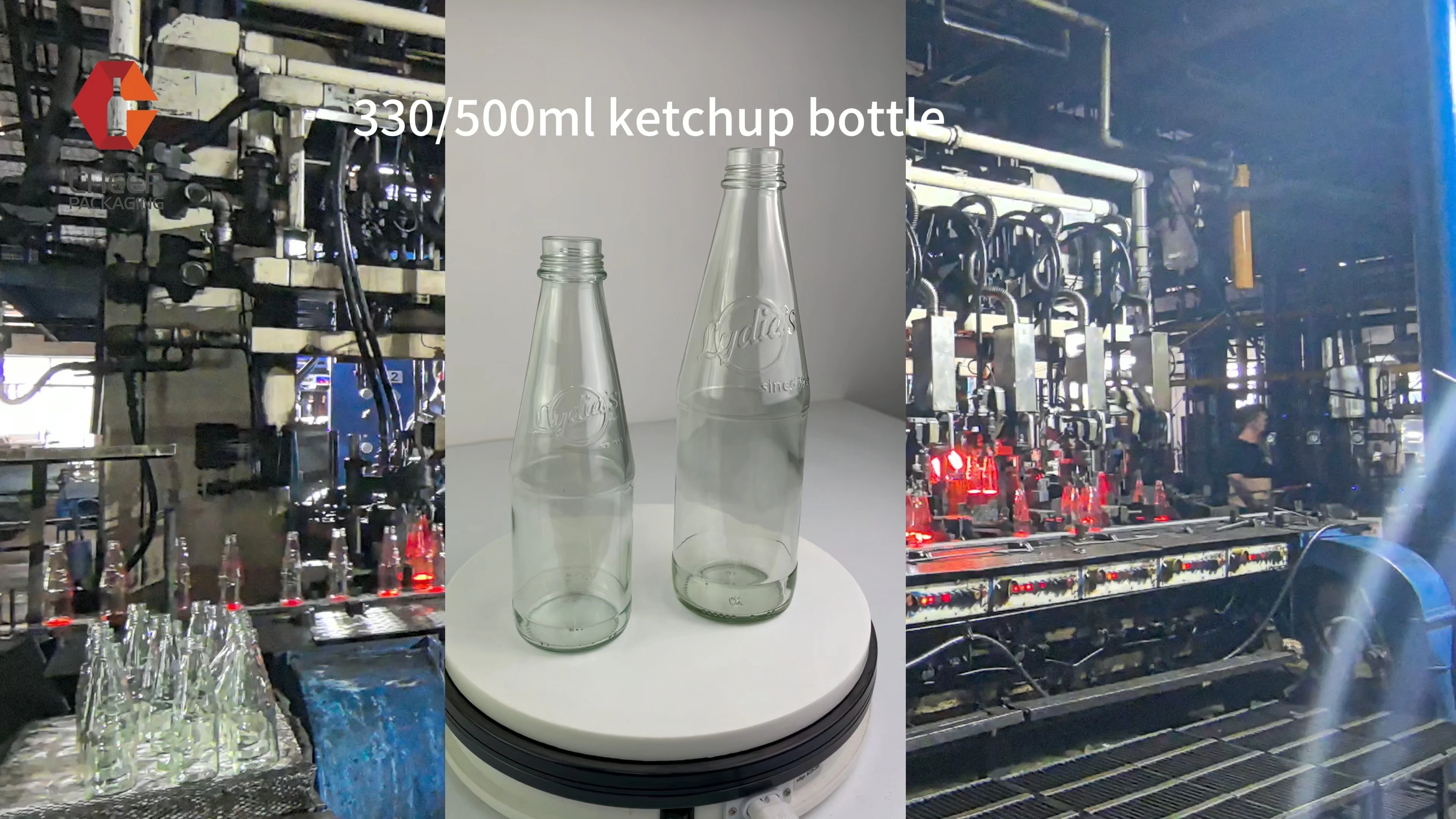 330ml 500ml glass ketchup bottle 1