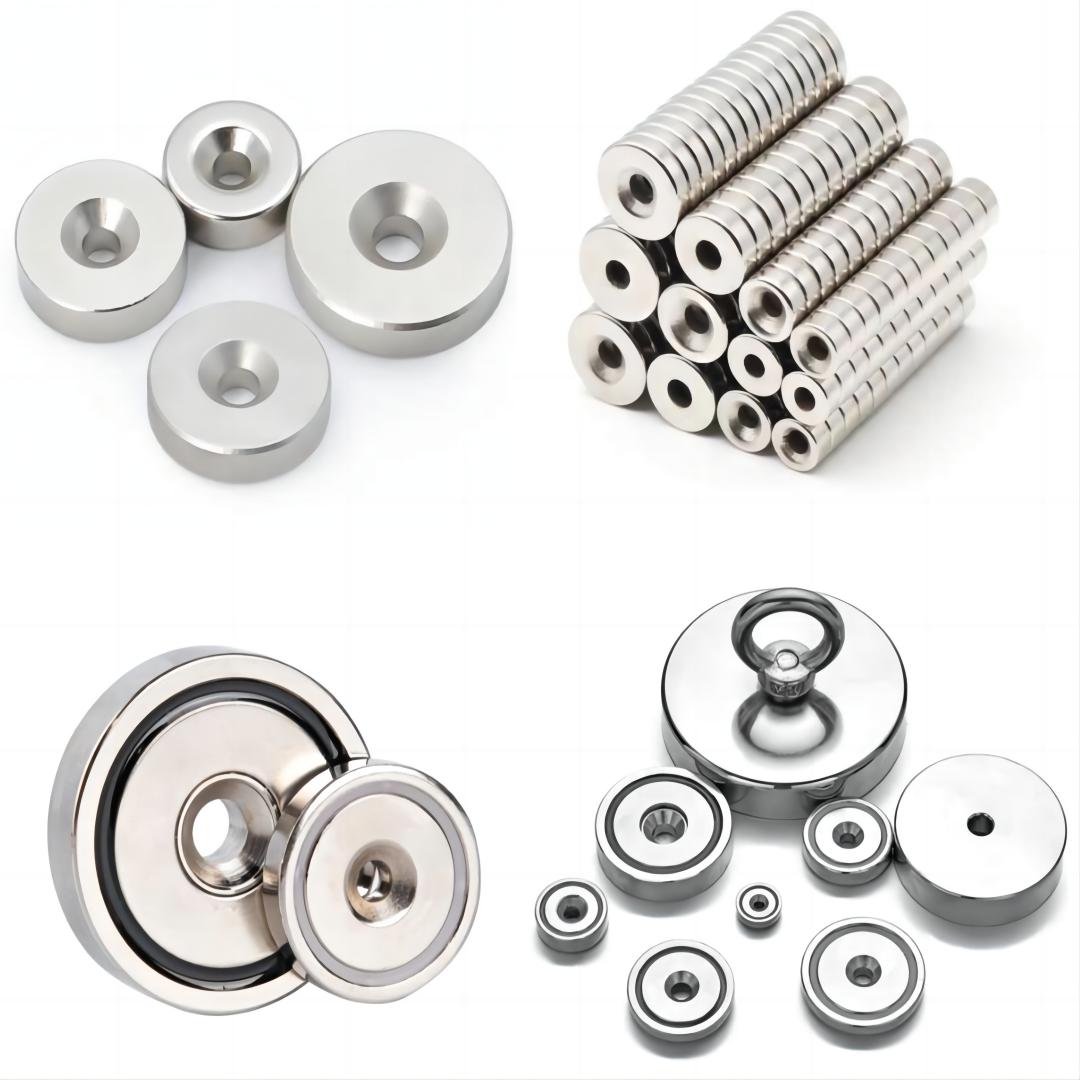 Strong Magnet Neodymium Pot Magnet M4 M6 Screw Mounting Fastener with Countersunk Hole Heavy Duty NdFeB Magnetic Materials 3