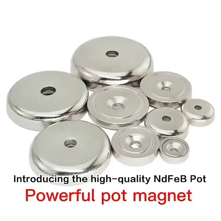 Neodymium Pot Magnet with Countersink N52 Strong Permanent Ndfeb Magnet 1