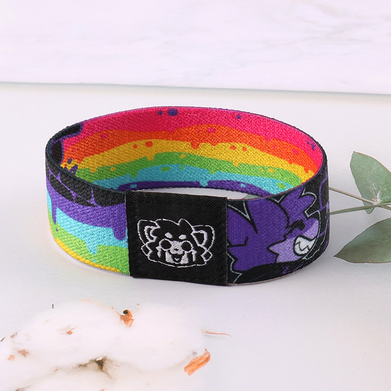 Custom Design  Elastic Wristband Reversable RFID NFC Bracelet Elastic Wrist Band 4