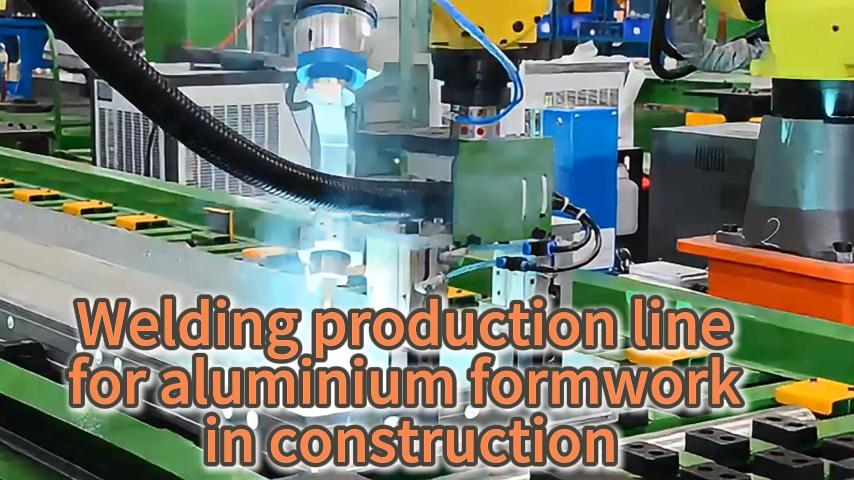 Welding production line for aluminium formworke in construction