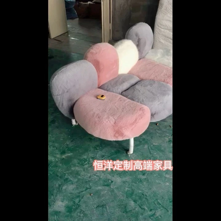 Puff Sofa Fabric Living Room Irregular High Foot Light Luxury Creative Simplicity Cream Style Sofa Chair 1