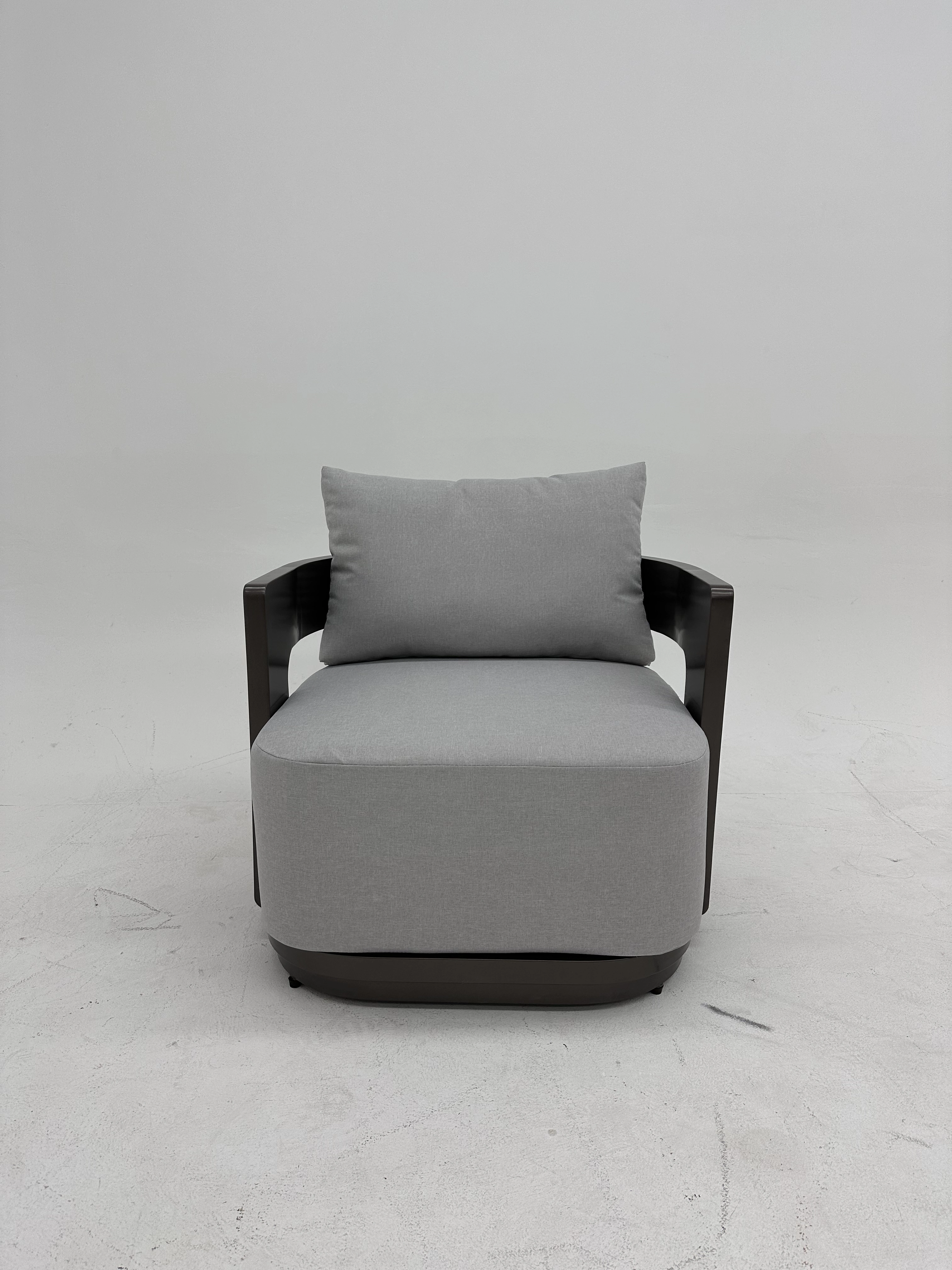Outdoor Solid Wood Patio Villa Hotel Outdoor Terrace Sofa Chair 1
