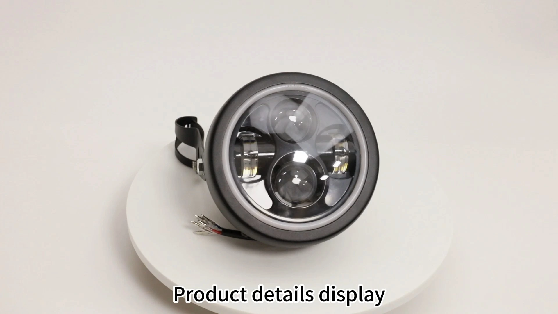 Leadway 5.75 LED Motorcycle Headlight for Harley Dyna/Iron 883 w/ DRL - Waterproof Round Light 1