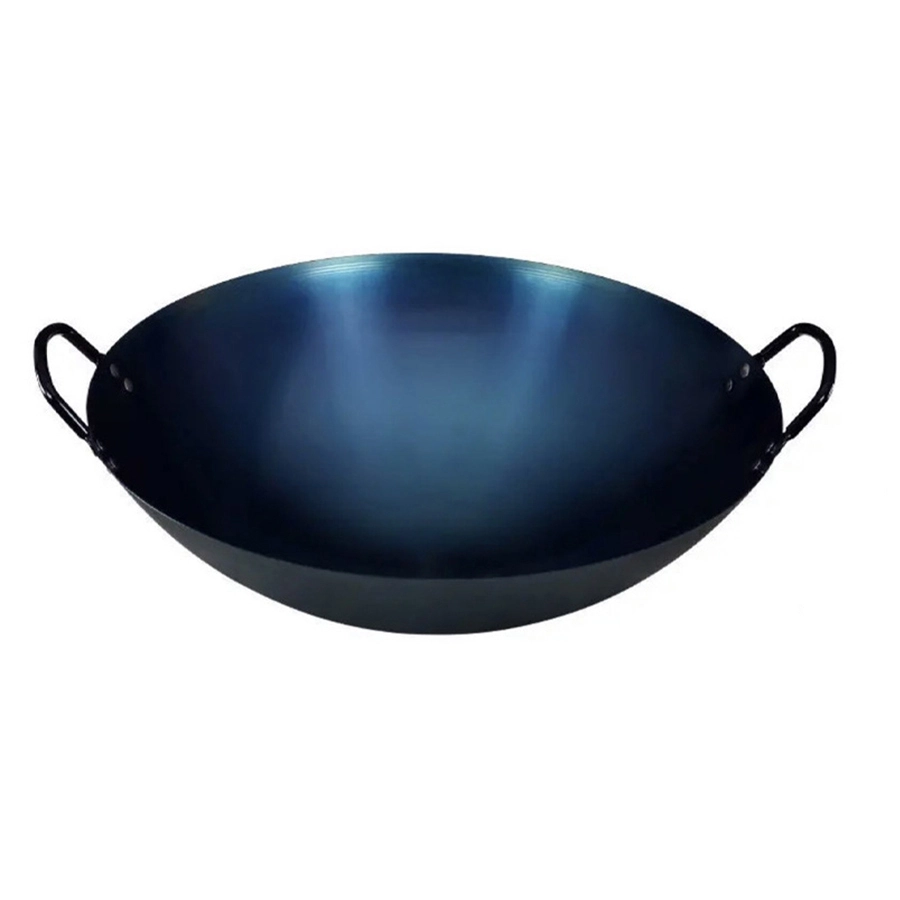 Traditional Non Stick Iron Wok With Double Handle 1