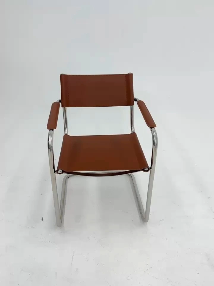 Leisure Chair with Leather and Metal Frame for Office and Lobby 1