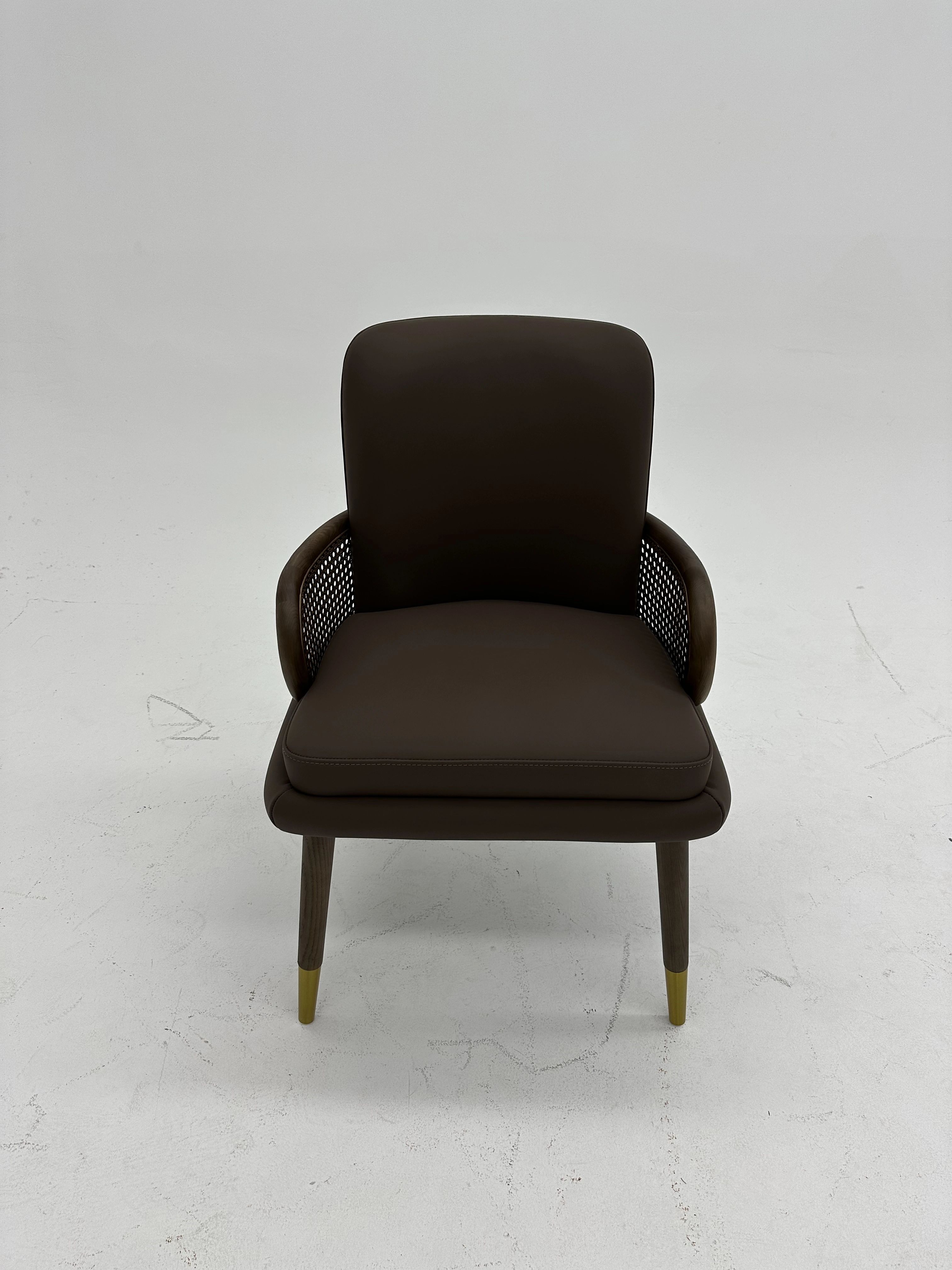 Leisure Chair with Backrest and Armrests for Living Room, Study, or Office 1