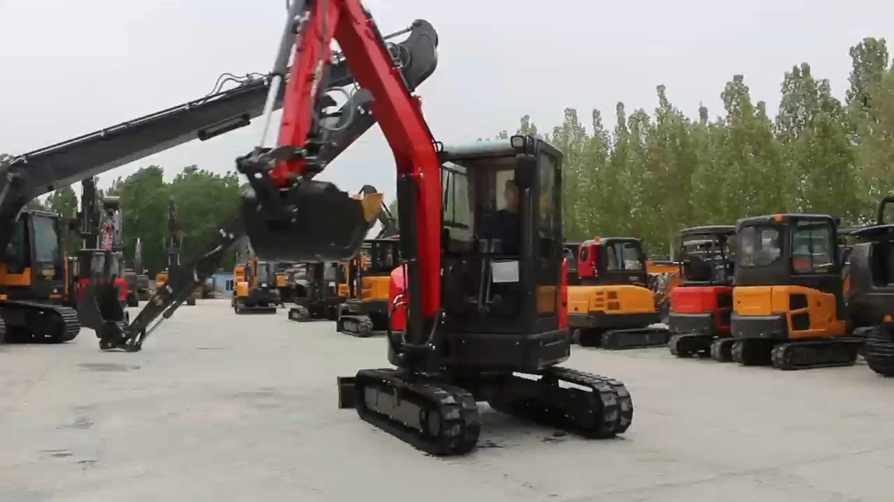 Miniexcavadora de 4 toneladas con motor diésel para construcción 1