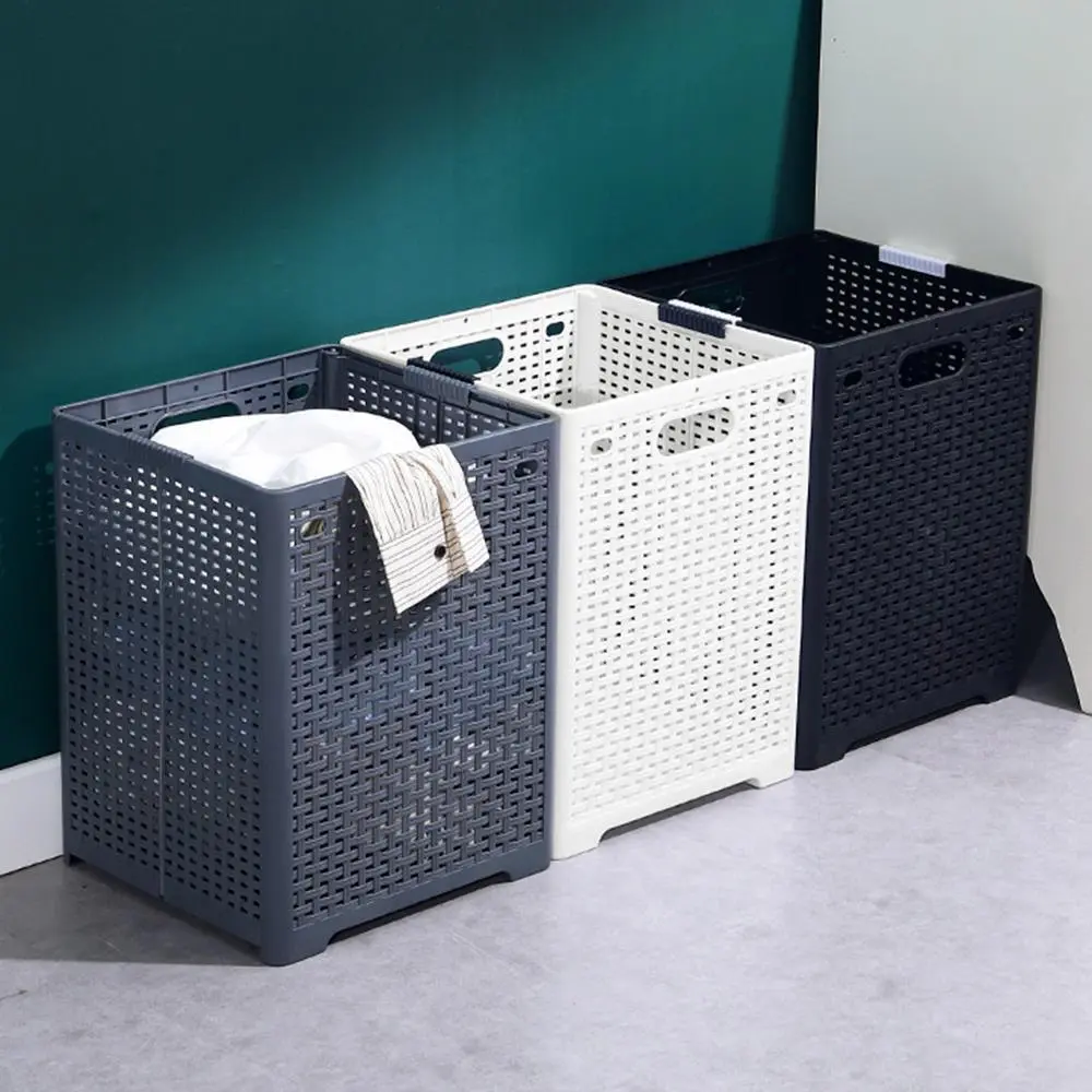 Hongxing Plastic Basket Laundry, Foldable Hand-held Storage Basket 1