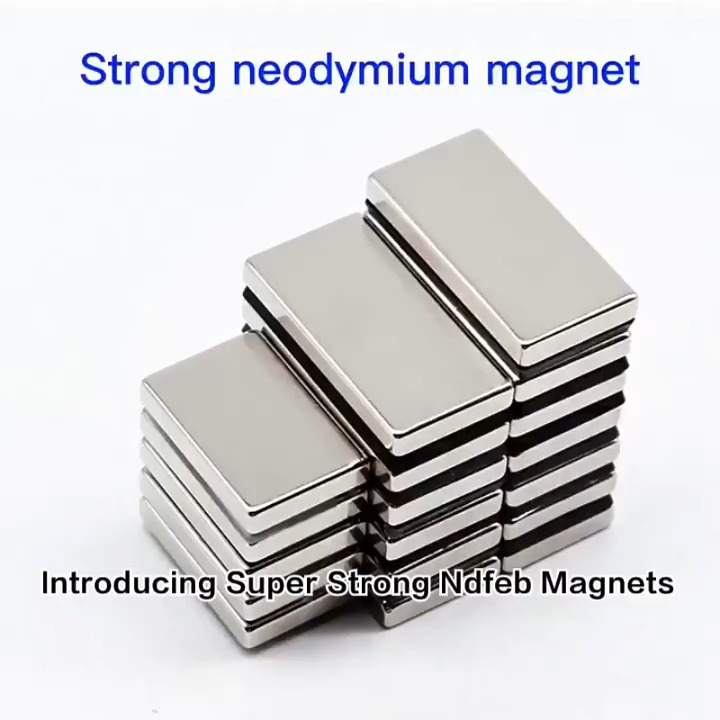 Block Neodymium Magnets, High Strength Rectangle NdFeB Rare Earth Block Magnets for Industrial Fixing & DIY Projects 1