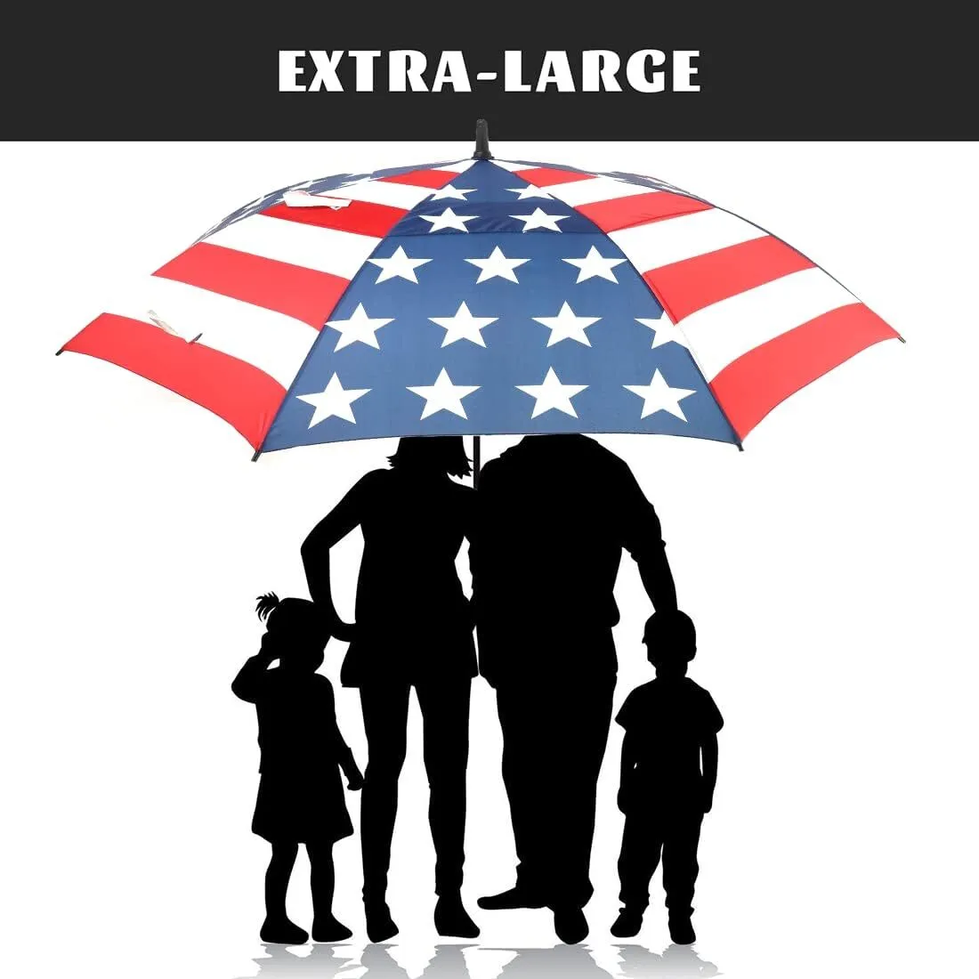 American Pattern Digital Printing Golf Umbrella 1