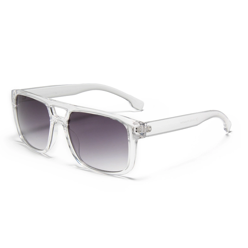 S66193 High Quality Double Bridge Square Sunglasses Big Brand's New UV400 Multi Color Lens 1