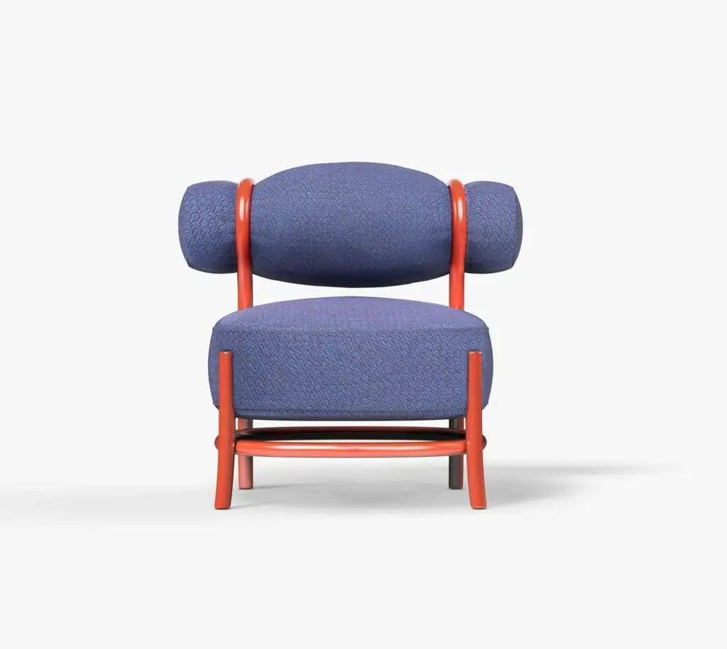 Nordic Master Design 1 Fabric Fashion Creative Single Sofa Chair Alien Candy Shaped Backrest Leisure Chair 1