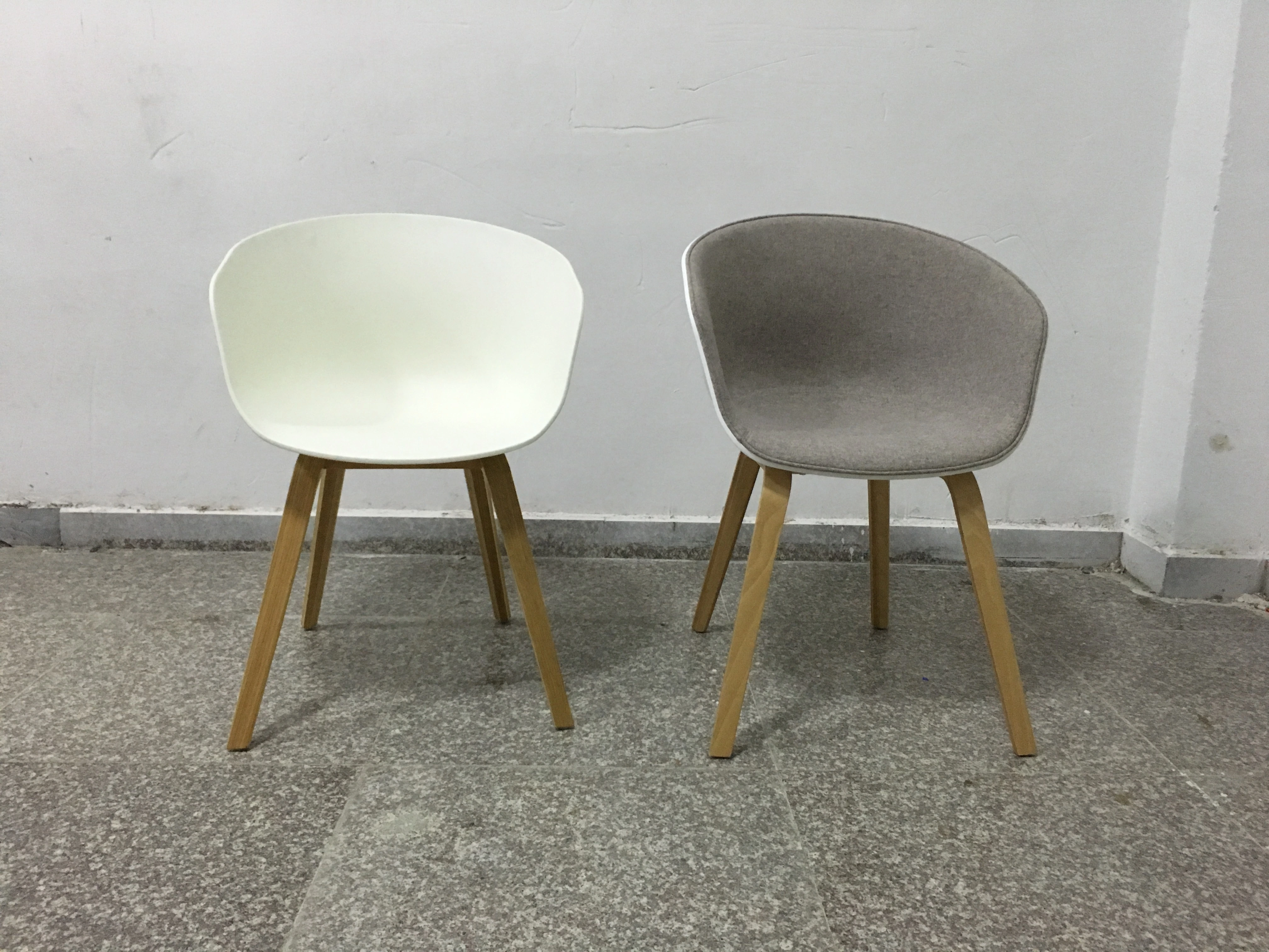 Modern Nordic style casual home-use light luxury office and negotiation tea house solid wood back chairs 1