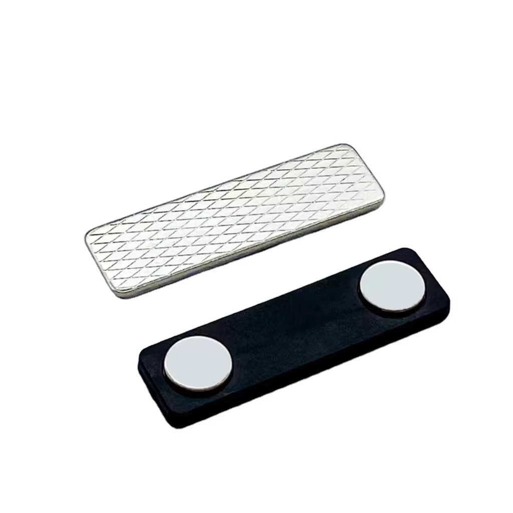 Premium-Namensschild-Magnet, individuell gestaltbar, 33 x 13 mm, selbstklebend, Neodym N35, N52, magnetisches ID-Namensschild 1