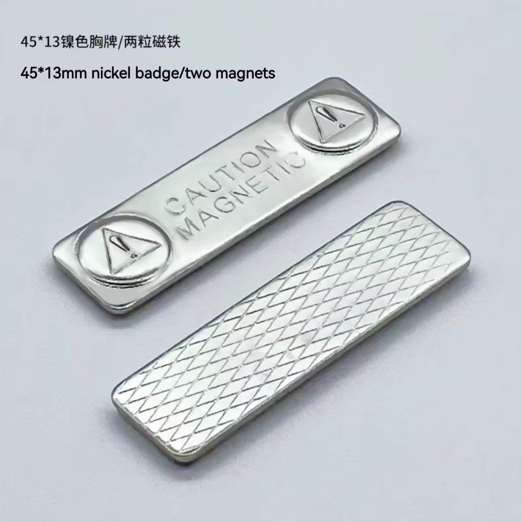 Name Badge Magnet | Double Magnet Name Tag Fastener No Pin 7