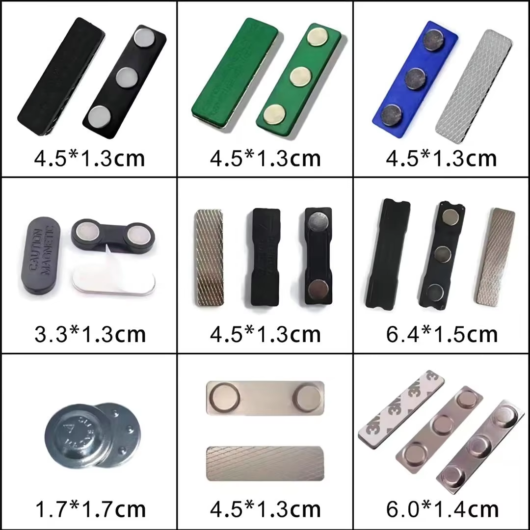 Name Badge Magnet | Double Magnet Name Tag Fastener No Pin 8