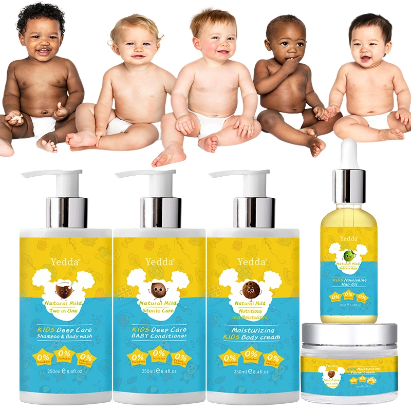 Custom Logo 5PCS Baby Hair Care Set Smooth Moisturizing Curly Hair Care for 1 Month to 3 Years 1