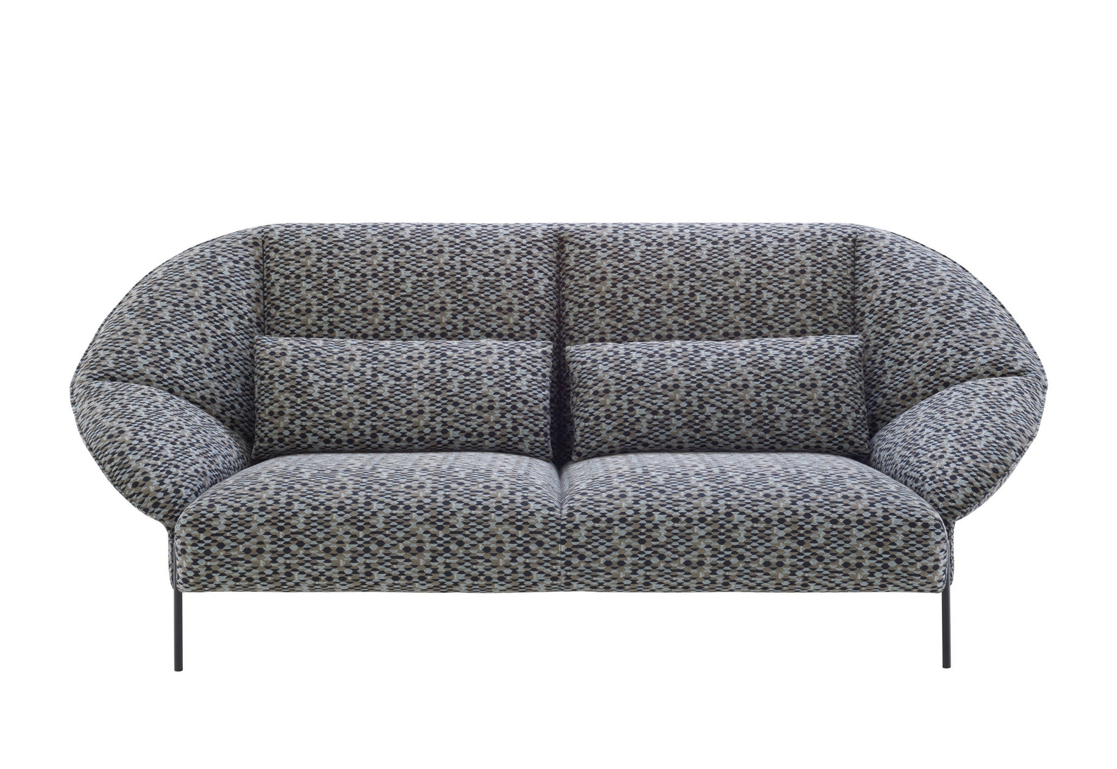 Nordic modern luxury living room fabric velvet small unit home simple fabric sofa chair 1