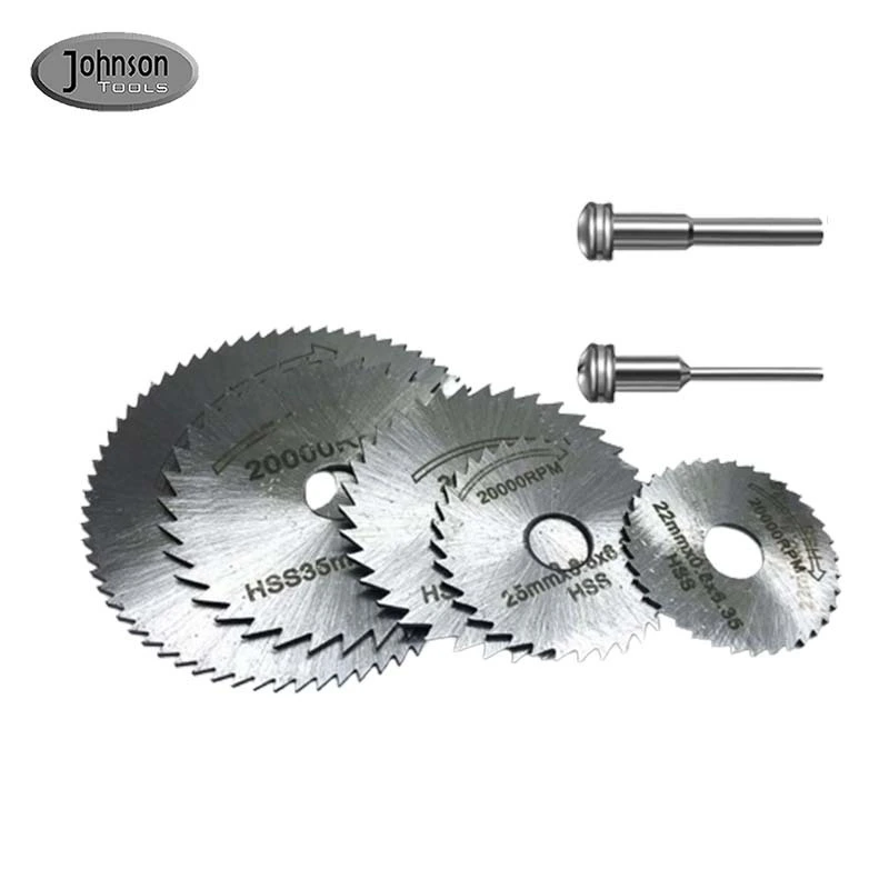 Johnson Tools 7Pcs Steel Saw Disc Wheel Bilah Pemotong Mini untuk Dremel Fordom Drills 1