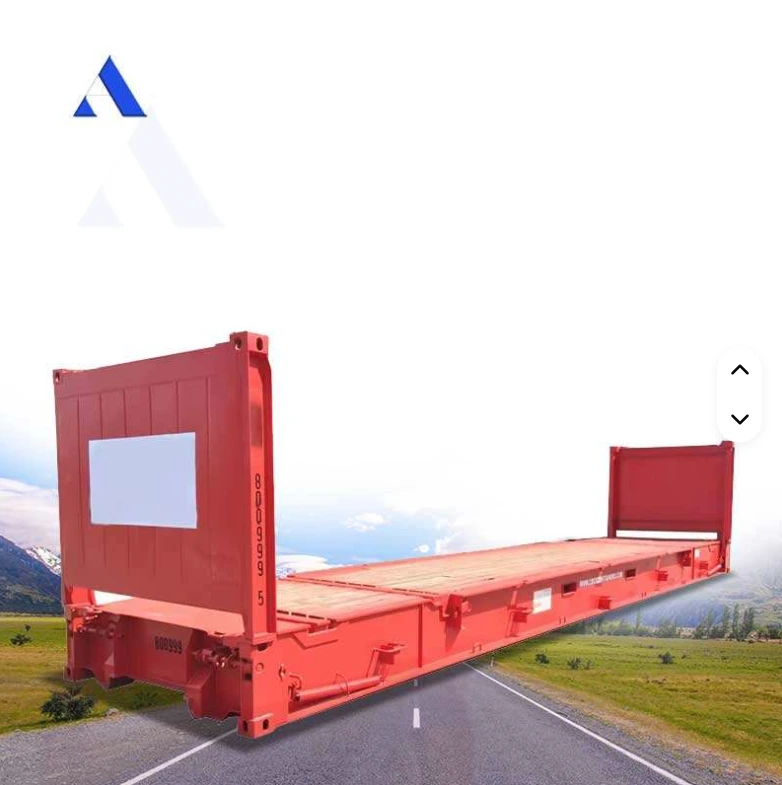 Collapsible Double End Heavy Duty 40ft 40 40 Foot Flat Rack Flatrack Shipping Containers Available for Sale 1