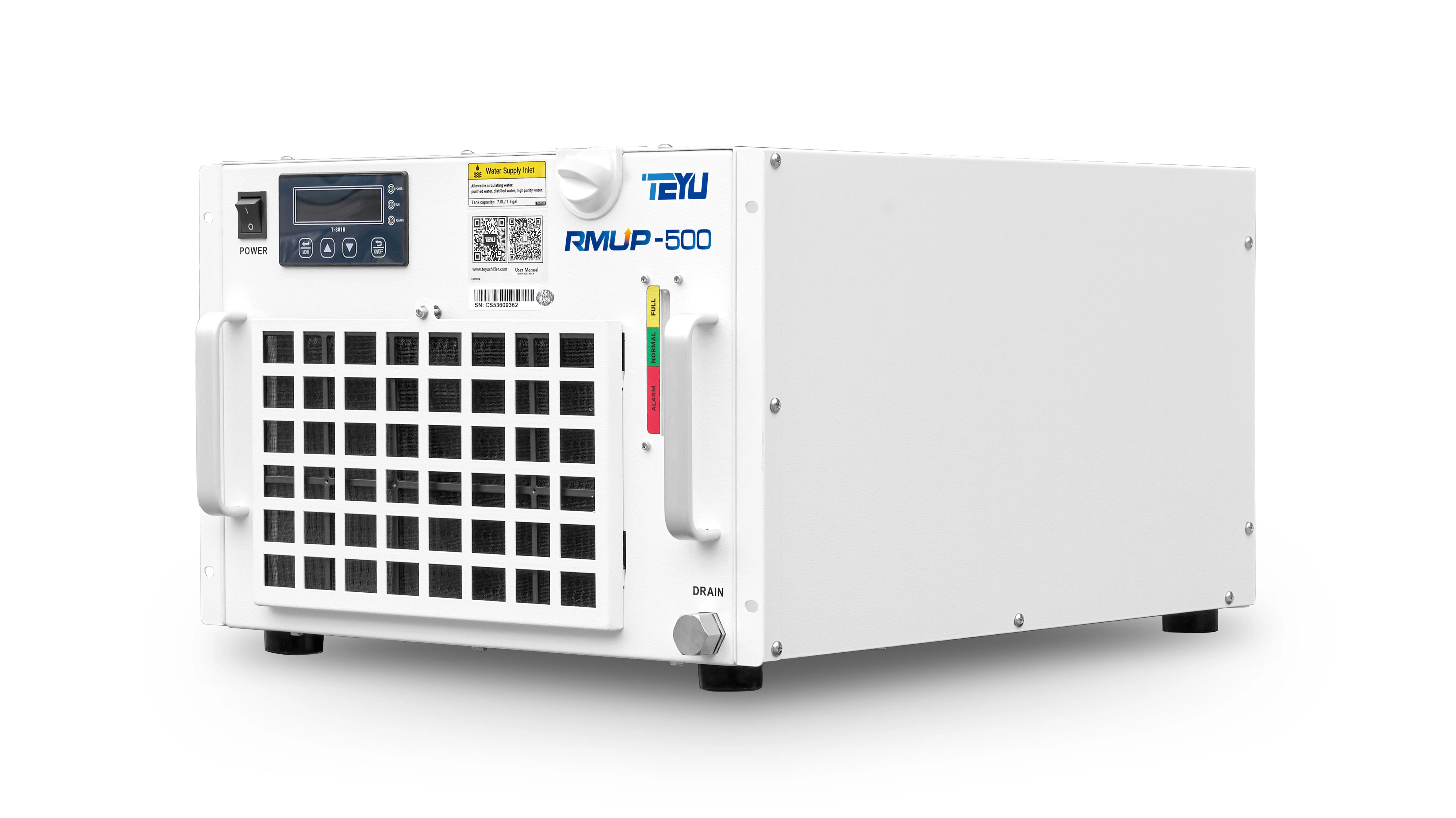 مبرد RMUP-500TNP مثبت على الرف 7U للتبريد فائق السرعة والليزر فوق البنفسجي 1