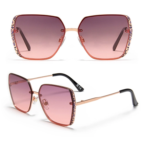 S60182 Square Frame Sun Glasses Metal Vintage Brand Luxury Wenzhou Eyewear Oculos De Sol Feminino 1