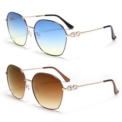 S60191 Metal Sunglasses Gold Sunglasses Women Luxury Brand High Quality Order Girls Online Online Bulk Order Brand Style Design 1