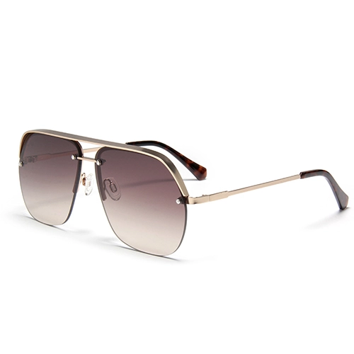 S60198 Factory Outlet Metal Double-bridged Polarized Sunglasses Unisex Fashion Trends Lunettes De Soleil De Luxe 1