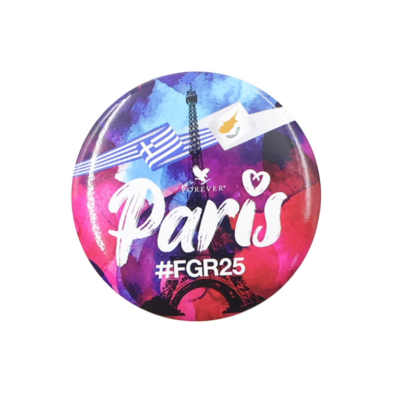 Badge rond, badge bouton, matériau en étain vierge 1