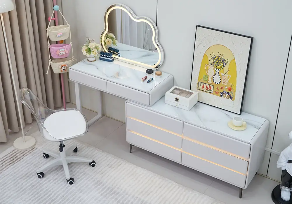 Wooden Makeup Dresser by Yifan Furniture 5