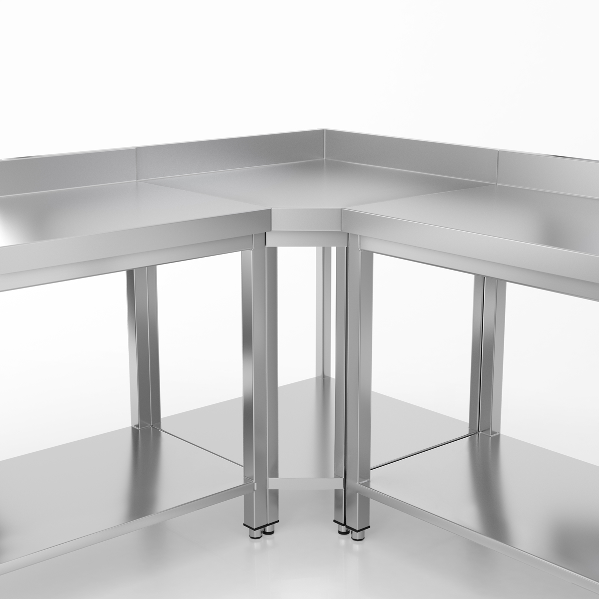 stainless steel corner work table