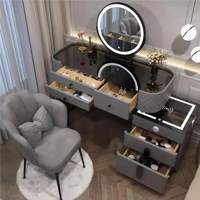 Gold Metal Dressing Table Metal Dressing Table Wholesale - Yifan Furniture 4