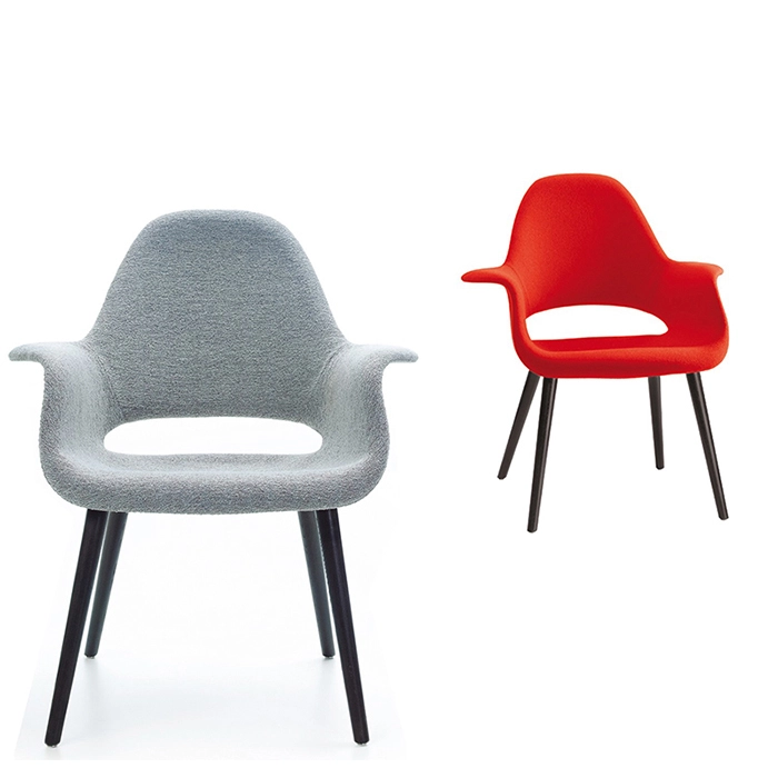 Nordic solid wood dining chair, modern and simple design, suitable for small-sized apartments. Cotton and linen fabric dining chair with backrest 1