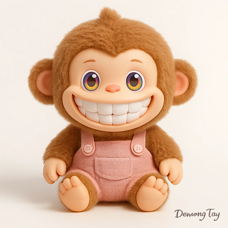 Recién llegado, muñeco de mono de peluche personalizado, coleccionable como regalo 1